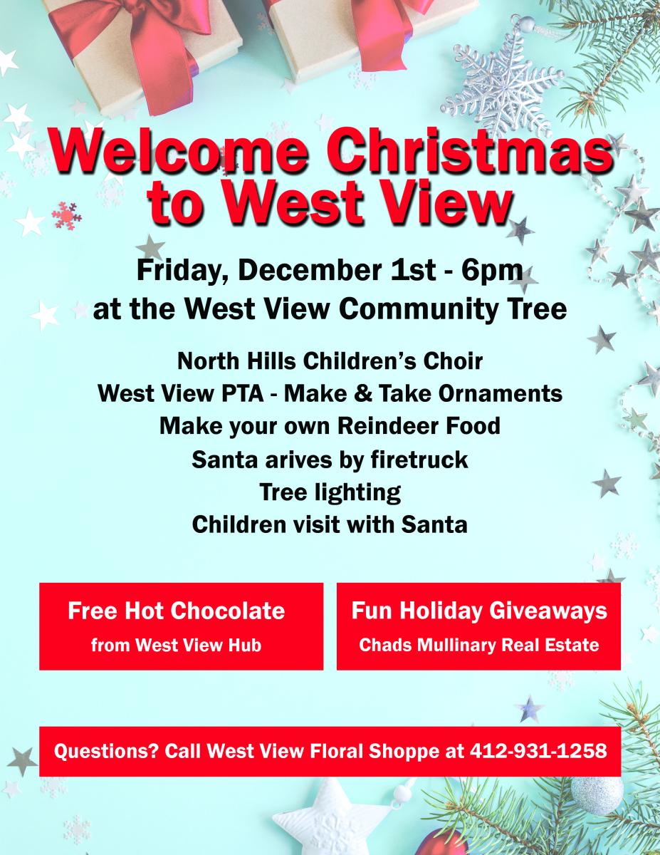 Welcome Christmas to West View