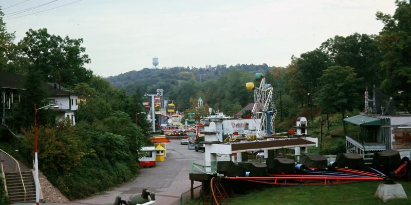 Looking down Midway, 1977